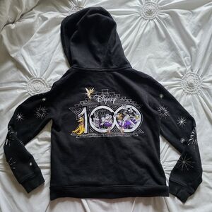 Disney Parks Mickey & Friends Disney100 Celebration Zip Front Hooded Sweatshirt